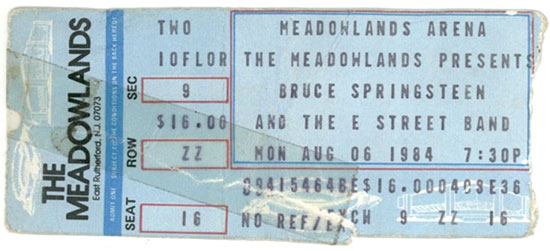 Digging Deeper Into The Springsteen Archives: Bruce At The Brendan Byrne  Arena 1984